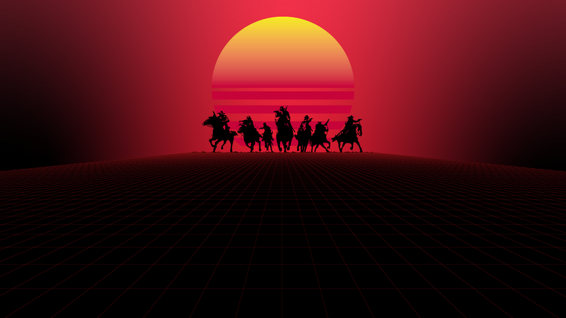 Red Dead Redemption 2 Synthwave Sunset