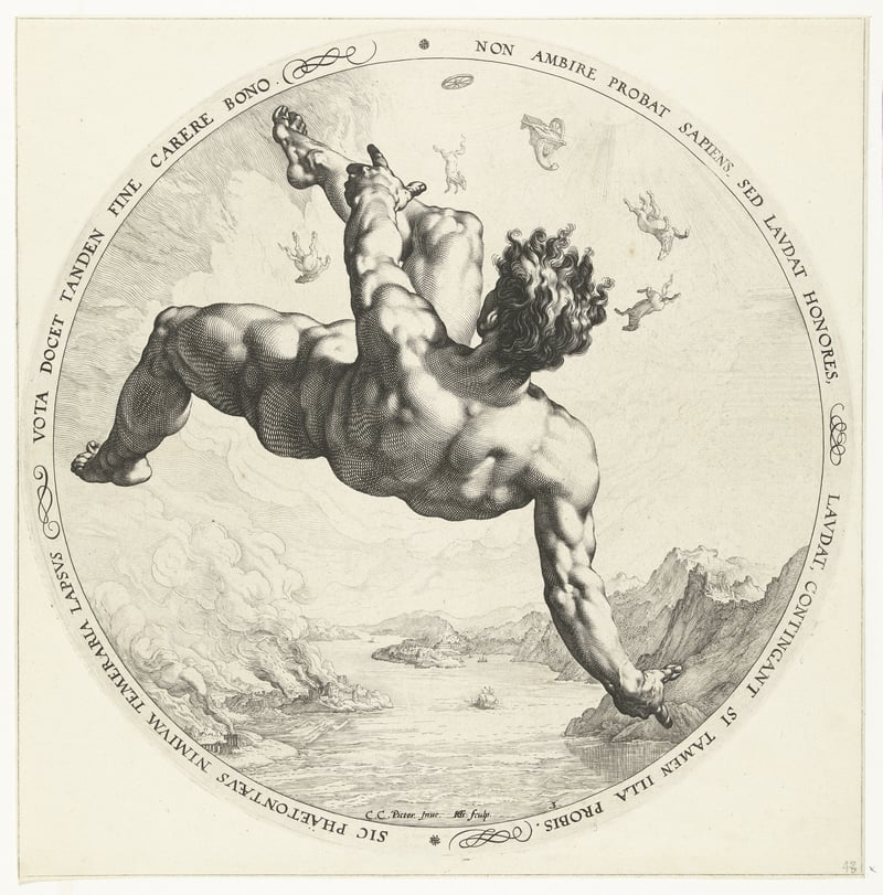 Phaethon falling from the sky