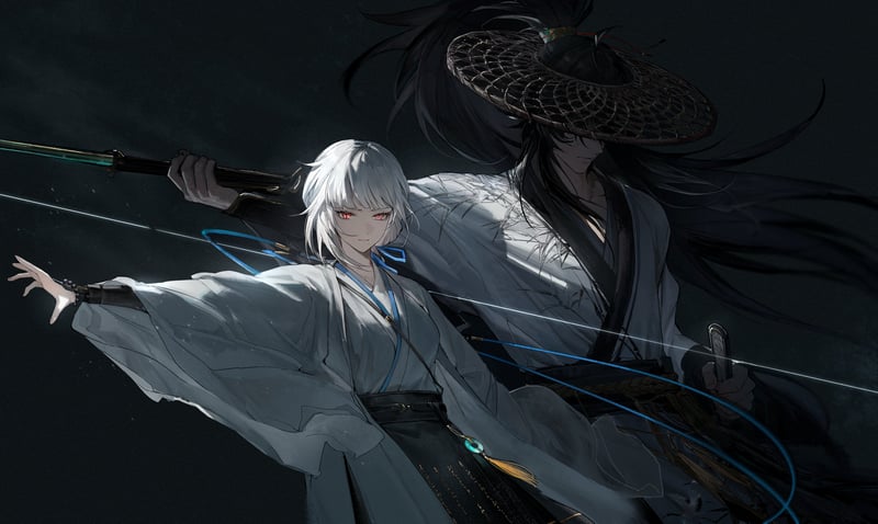 Wuthering Waves Qiuyuan and Sanhua illustration