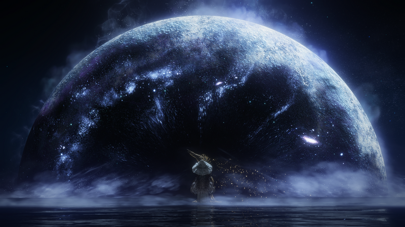 Ranni the Witch and the Full Moon in Elden Ring