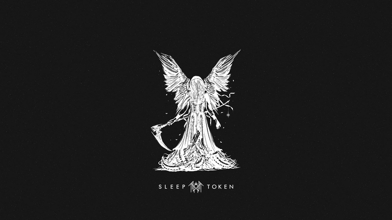 Sleep Token band logo with angel and scythe
