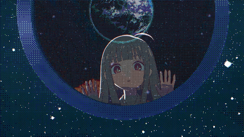 Kaguya (Chou Kaguyahime!) looking out from a window