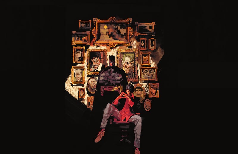 Dylan Dog and Batman in a gallery of portraits