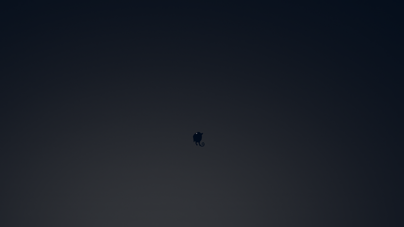 Planet of Lana creature silhouette in dark sky