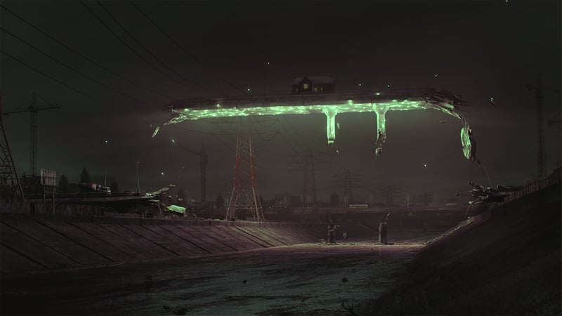 Garrys Mod Anomaly in a dark industrial setting