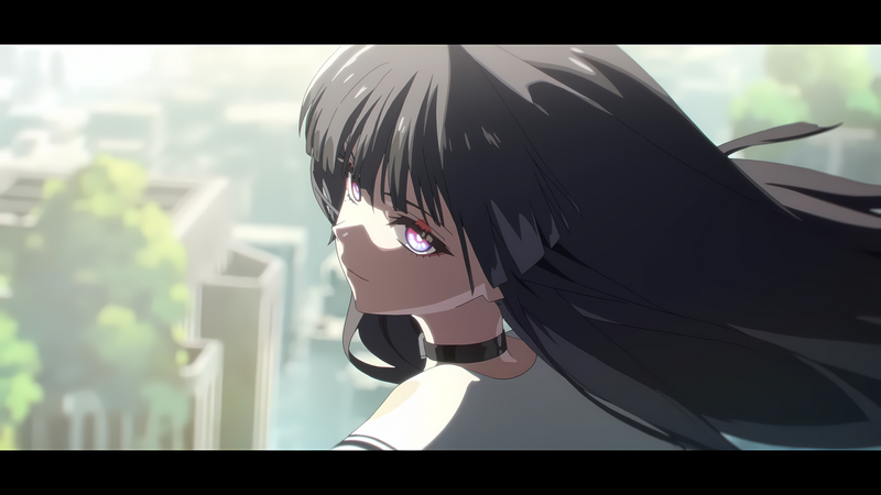 Chisa from Wuthering Waves looking back
