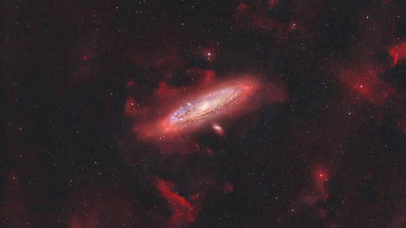 Andromeda Galaxy (Messier 31) with Dust Clouds