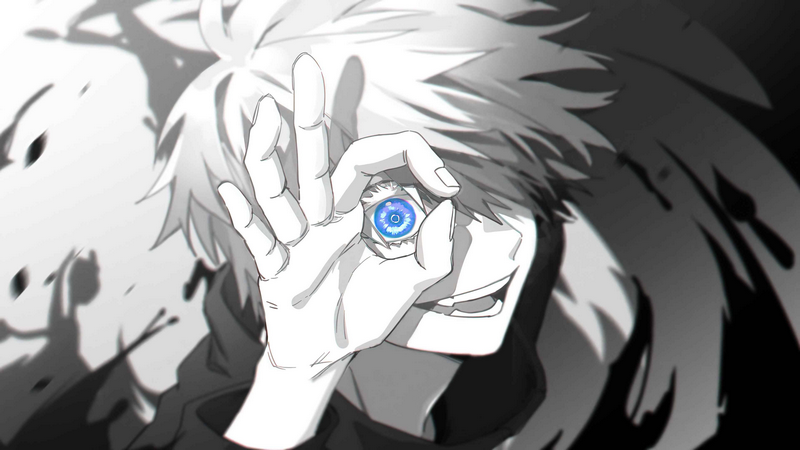 Satoru Gojo from Jujutsu Kaisen with blue eye