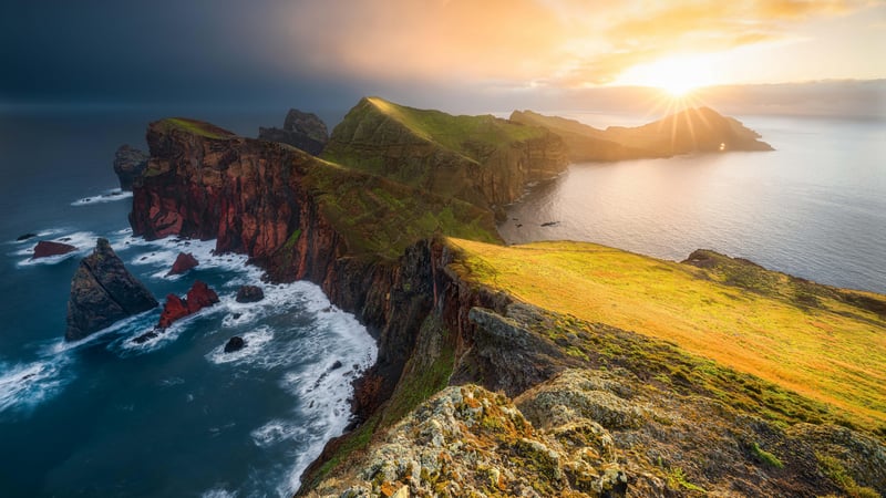Ponta de São Lourenço, Portugal Coastline at Sunset