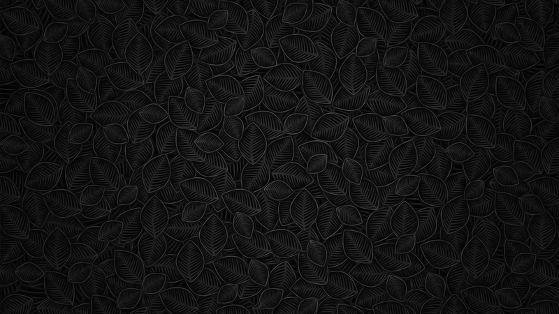 Dark abstract pattern of overlapping leaves