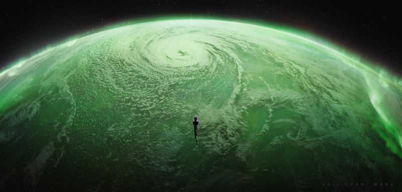Dragon Ball Z Friezas Planet Concept Art