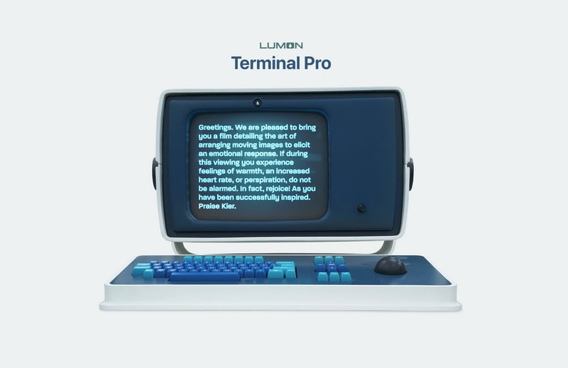 Lumon Terminal Pro retro computer with keyboard and mouse