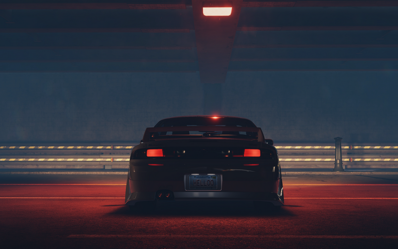 Need for Speed Unbound: Rear View of Nissan Silvia
