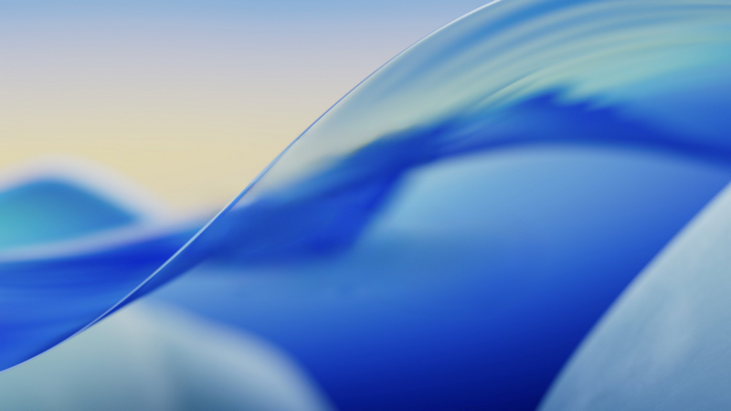 Abstract blue waves on a simple background