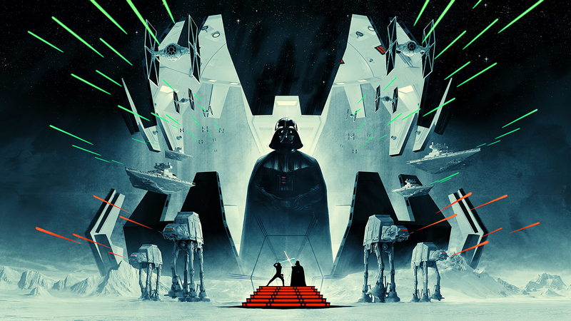 The Empire Strikes Back: Darth Vader and Luke Skywalker duel