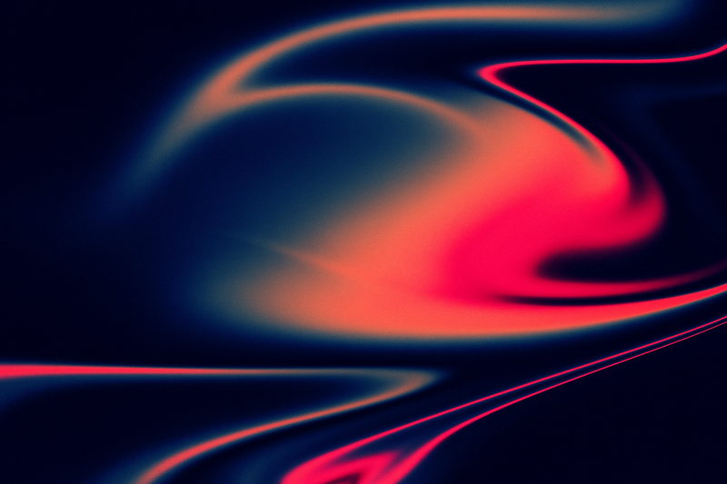 Abstract swirling gradient of red and blue