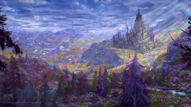 Ryan Christians Digital Painting of a Fantasy Landscape
