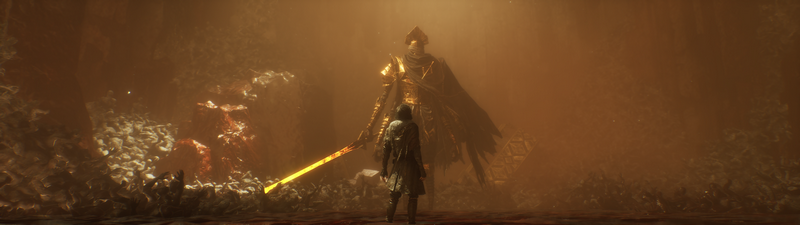 Verso (Clair Obscur: Expedition 33) facing a giant knight
