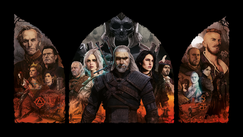 The Witcher 3: Wild Hunt Characters Collage