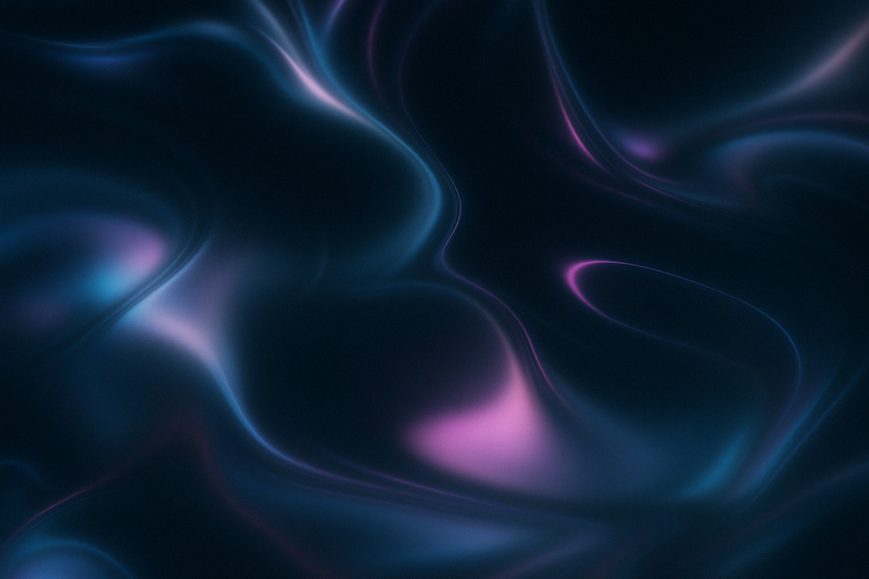 Abstract fluid digital art with blue and pink gradients