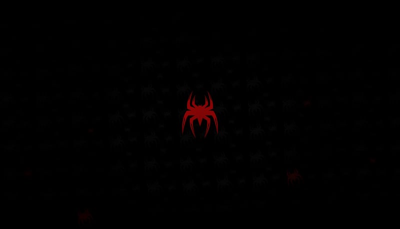 Spider-Man logo on a dark background