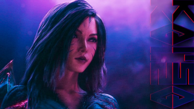KaiSa from League of Legends in digital art