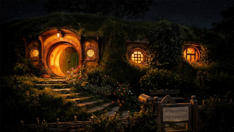 The Lord of the Rings: Bag End at night