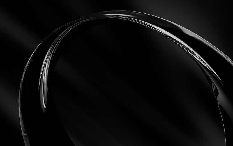 Abstract Shiny Glossy Arch on Dark Background