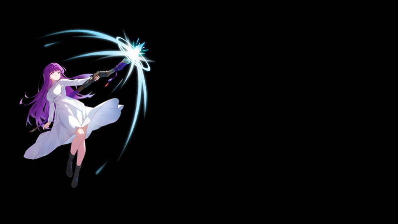 Fern from Sousou No Frieren casting magic