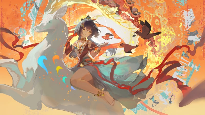 Honkai: Star Rail A Deer of Nine Colors Yunli illustration