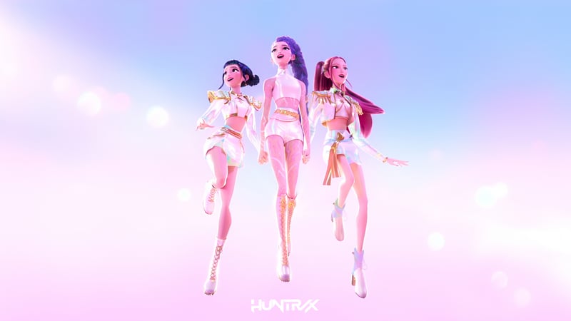 Huntr/x: Rumi, Zoey, and Mira from K-Pop Demon Hunters