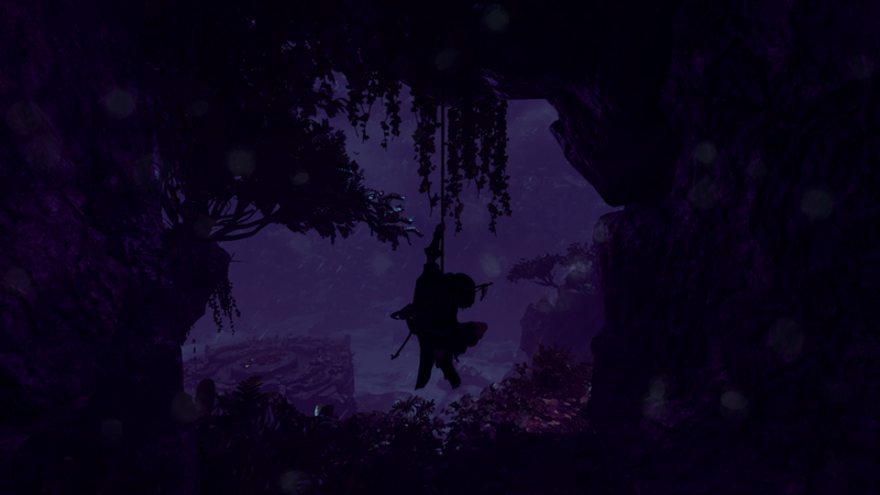 Shadow of the Tomb Raider: Lara Croft silhouette
