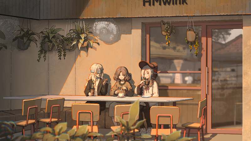 Dark Souls, Elden Ring, Bloodborne video game girls at a table
