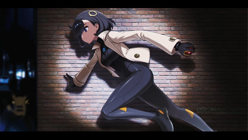 Emma from Pokémon Legends: Z-A running
