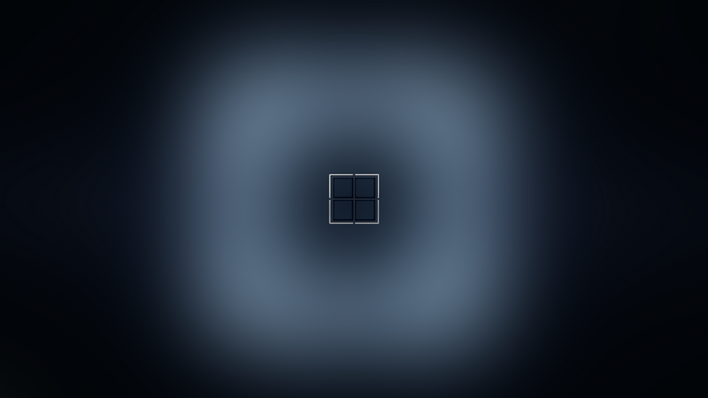 Windows 11 logo on a blurred blue background