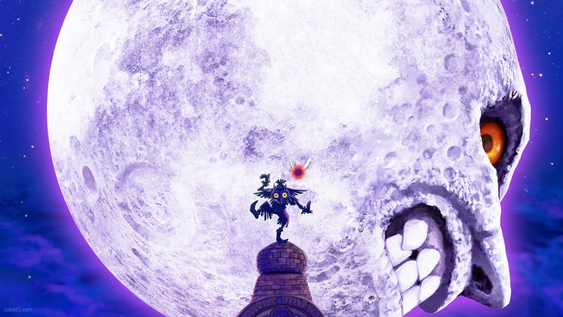 The Legend of Zelda: Majoras Mask Skull Kid and Moon