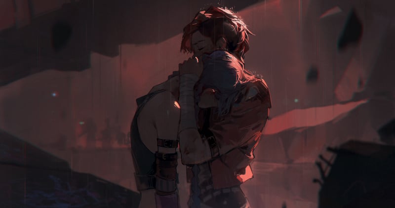 Arcane: Jinx and Vi embrace in a somber scene