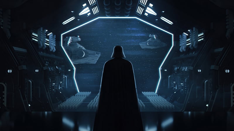 Star Wars: Darth Vader in a Star Destroyer Hangar
