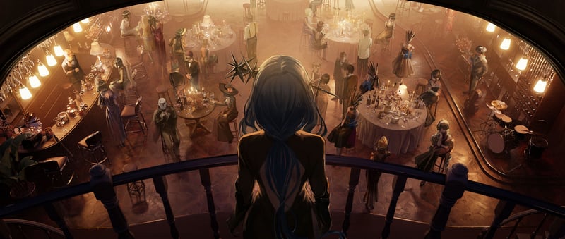 Arcana (Reverse: 1999) anime girl at a party