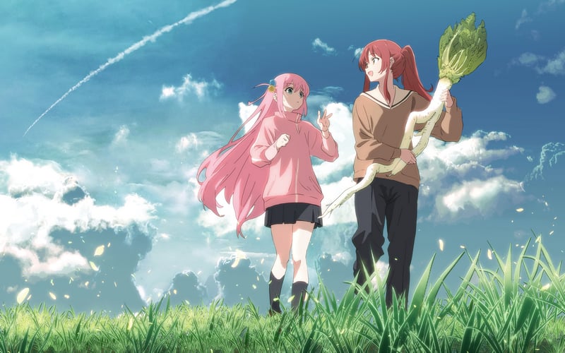 BOCCHI THE ROCK! Two women in a field