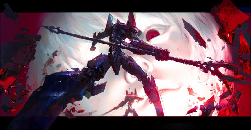 Neon Genesis Evangelion: Rei Ayanami and EVA Unit 00