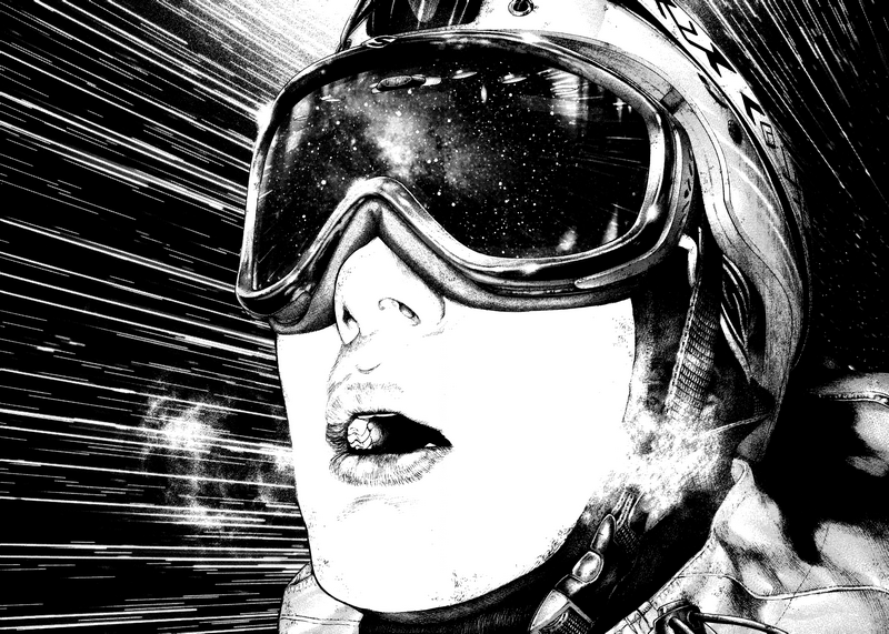 Buntarou Mori wearing ski goggles
