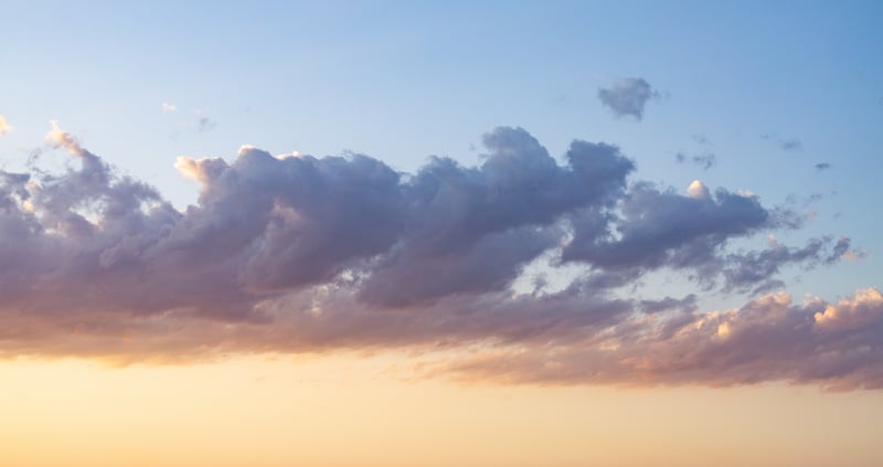 Clouds in the sky at sunset