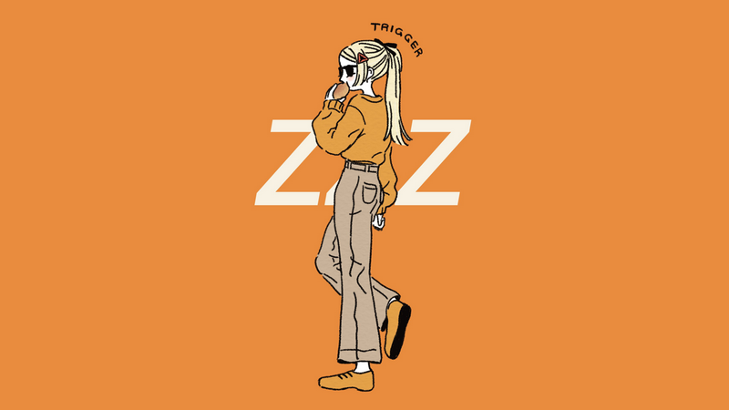 Zenless Zone Zero girl eating a burger
