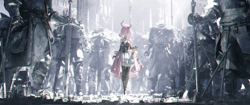 Aura from Sousou no Frieren surrounded by knights