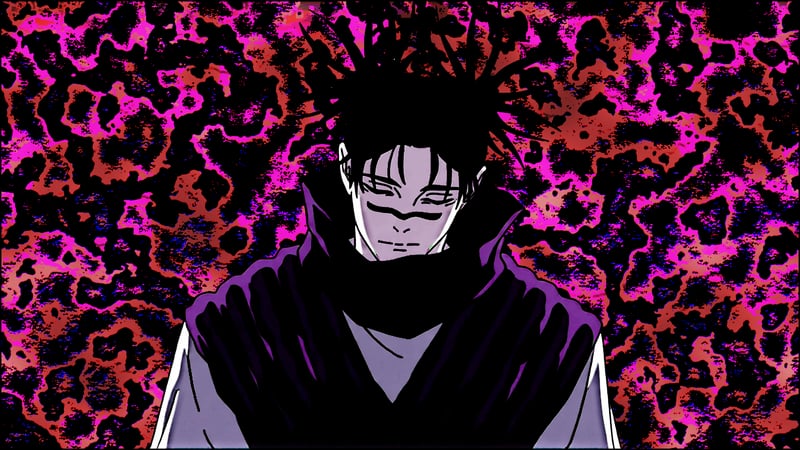 Choso from Jujutsu Kaisen with a vibrant background