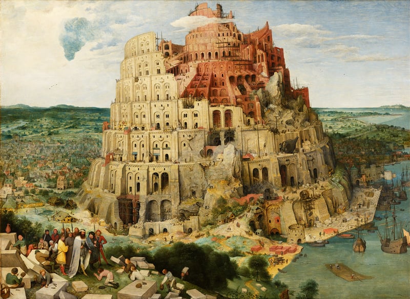 Pieter Bruegels Tower of Babel painting
