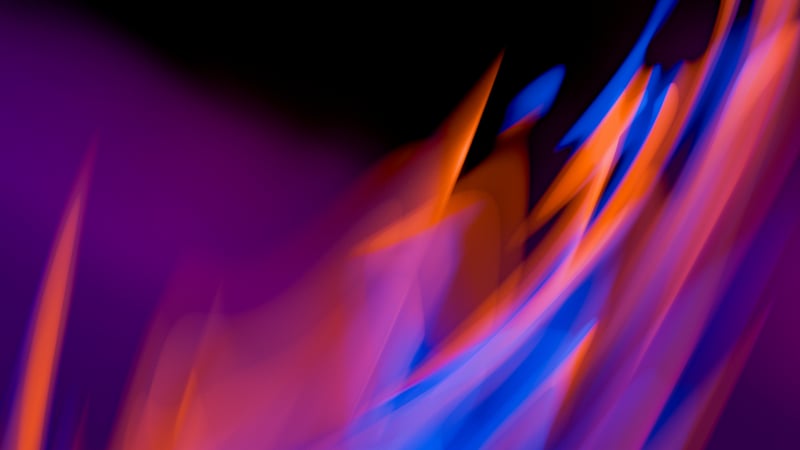 Abstract colorful digital art with purple and orange hues