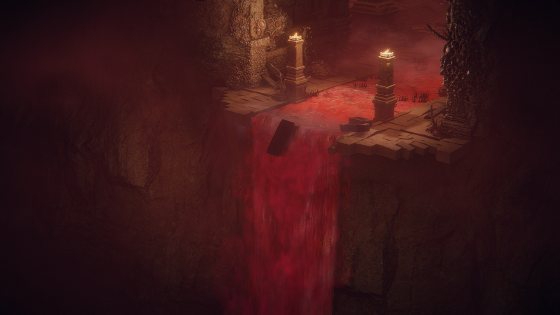 Elden Ring: Blood Waterfall in Ancient Ruins