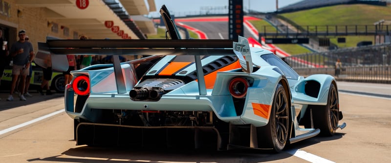 Ford GT MKIV race car at a race track